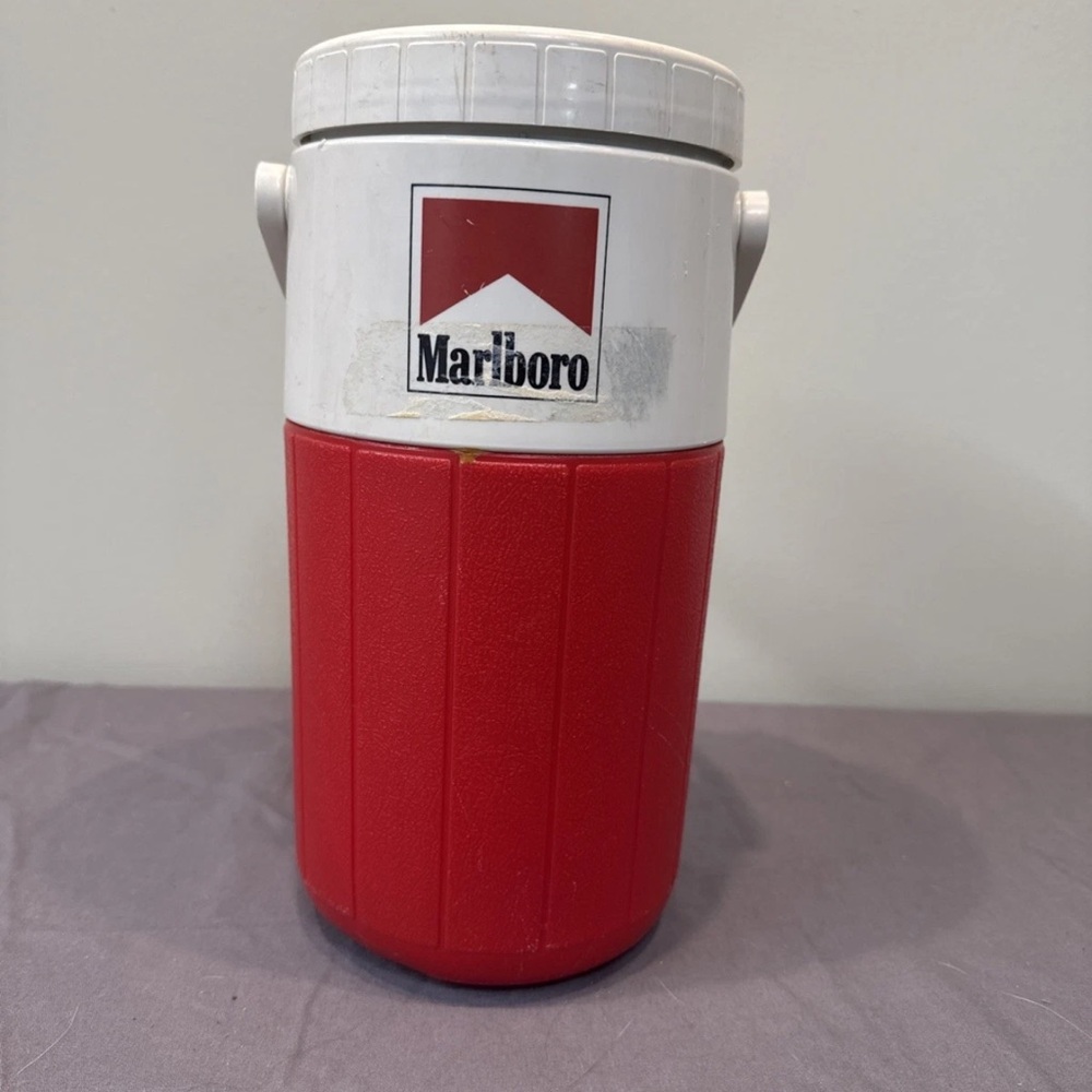 1990s Marlboro Coleman 2 Qt Water Jug Thermos Cooler Vintage - Got Miles???